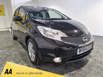 Begagnad Nissan Note S 90 HK (66 kW) 2014 Svart Halvkombi