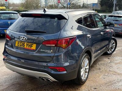 Used Hyundai Santa Fe Premium 2016 Blue SUV