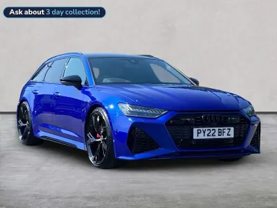 Used Audi RS6 Advanced 591 HP (434 kW) 2022 Blue Estate