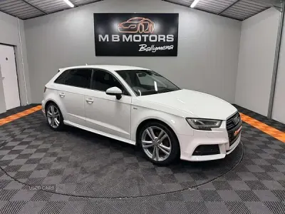 Used Audi A3 S-Line 150 HP (110 kW) 2017 White Hatchback