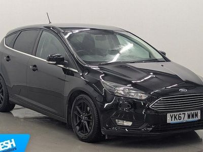 Black Used 2017 Ford Focus Zetec Hatchback | £9,390 (Fair price)