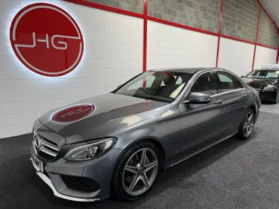 Used Mercedes C220 AMG line 170 HP (125 kW) 2018 Grey Sedan