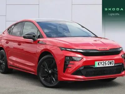 Used Skoda Enyaq iV vRS 250 kW (340 HP) 2025 Velvet red metallic SUV