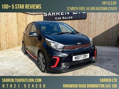 Used Kia Picanto GT-Line 66 HP (48 kW) 2017 Black Hatchback