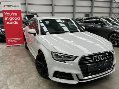Used Audi A3 Sportback S-Line 150 HP (110 kW) 2017 White Hatchback