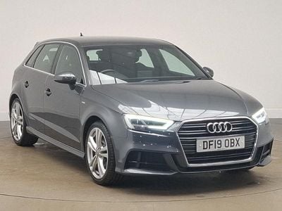 Used Audi A3 S-Line 150 HP (110 kW) 2019 Grey Sedan