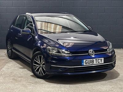 Used VW Golf VII SE 125 HP (91 kW) 2018 Blue Hatchback