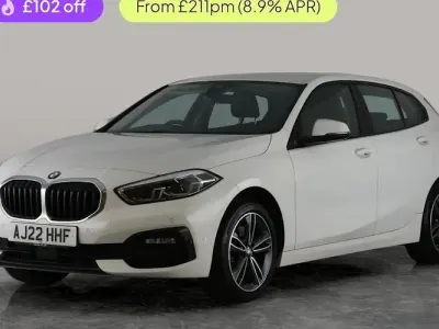Used BMW 118 Sport Line 136 HP (100 kW) 2022 White Hatchback