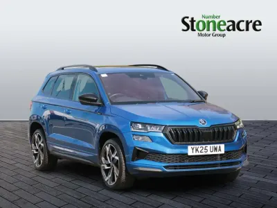 Used Skoda Karoq SportLine 150 HP (110 kW) 2025 Blue SUV