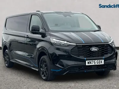 Used Ford Transit Custom Sport 170 HP (125 kW) 2025 Agate black (metallic colour) Van