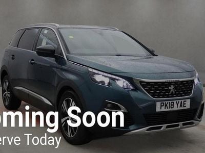 Green Used 2018 Peugeot 5008 GT-line SUV | £16,199 (Fair price)