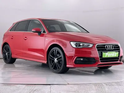 Begagnad Audi A3 Sportback S-Line 2014 Röd Halvkombi