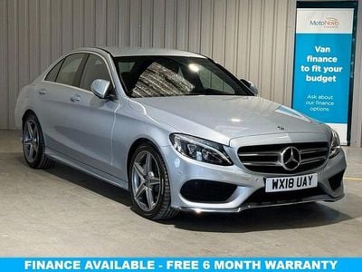 Silver Used 2018 Mercedes C220 AMG line Sedan | £15,985 (Good price)