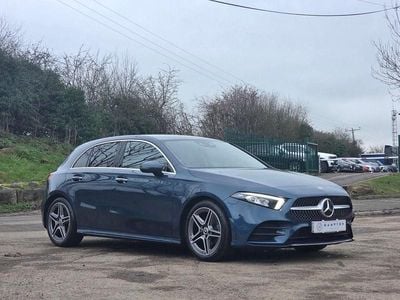 Used Mercedes A200 AMG Line Premium 163 HP (119 kW) 2021 Blue Hatchback