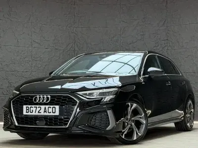 Used Audi A3 Sportback S-Line 150 HP (110 kW) 2022 Black Hatchback