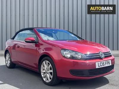 Used VW Golf Cabriolet SE 140 HP (102 kW) 2015 Red Cabriolet