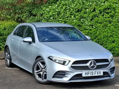 Used Mercedes A180 AMG Line Premium 116 HP (85 kW) 2019 Silver Hatchback