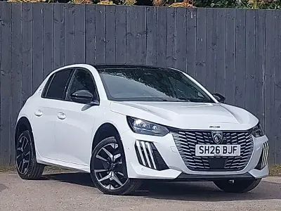 New Peugeot 208 Premium 110 HP (80 kW) 2026 White Hatchback