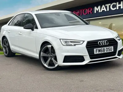 Used Audi A4 Black Edition 150 HP (110 kW) 2018 White Sedan