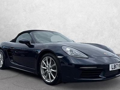 Used Porsche Boxster 300 HP (220 kW) 2017 Blue Cabriolet