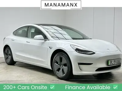 Used Tesla Model 3 Standard Range 239 kW (325 HP) 2019 White Sedan
