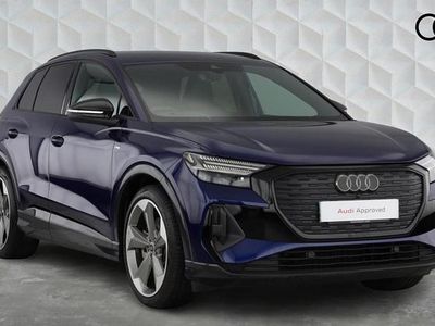 Used Audi Q4 e-tron Black Edition 210 kW (286 HP) 2025 Navarra blue SUV