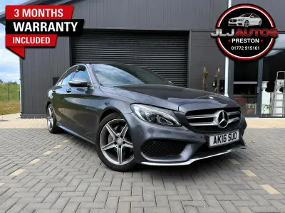 Used Mercedes C200 AMG line 184 HP (135 kW) 2016 Grey Sedan