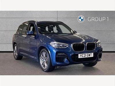 Used BMW X3 M Sport 292 HP (214 kW) 2021 Blue SUV