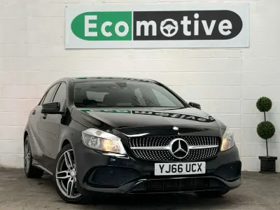 Used Mercedes A200 AMG line 136 HP (100 kW) 2016 Black Hatchback