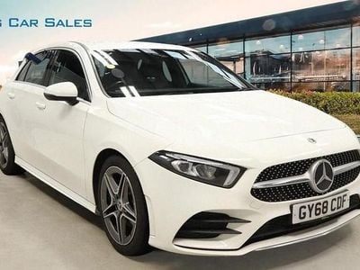 Used Mercedes A200 AMG line 163 HP (119 kW) 2018 White Hatchback