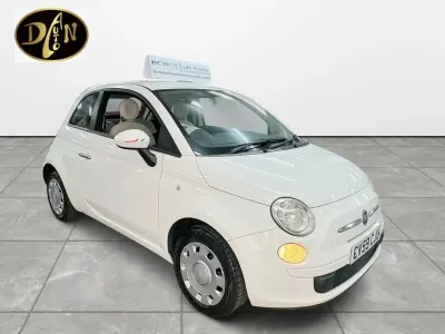 Used Fiat 500 Pop 69 HP (50 kW) 2009 White Cabriolet