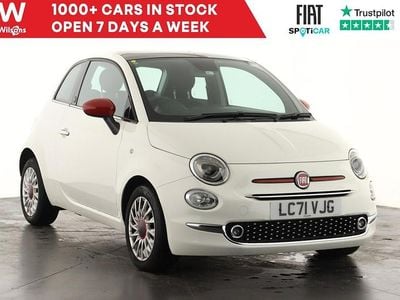 White Used 2021 Fiat 500 Red Hatchback | £10,799 (Fair price)
