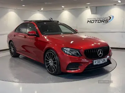Used Mercedes E200 AMG Line Premium Plus 150 HP (110 kW) 2017 Red Sedan