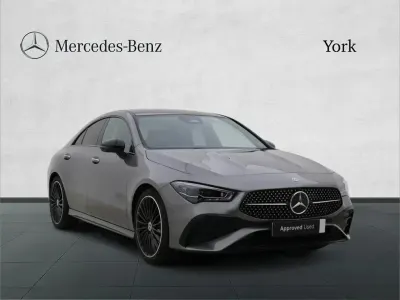 Begagnad Mercedes CLA200 AMG Line Premium Plus 161 HK (118 kW) 2025 Grå Sportkupé