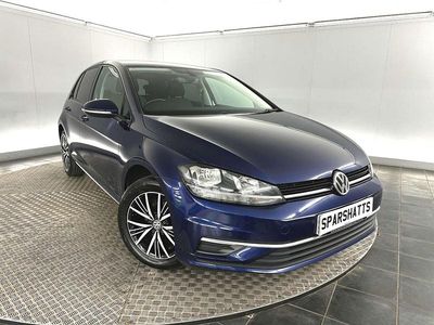 Used VW Golf VII SE 110 HP (80 kW) 2018 Blue Hatchback