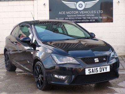 Begagnad Seat Ibiza FR 2015 Svart Halvkombi