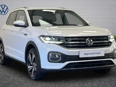 Used VW T-Cross R-line 110 HP (80 kW) 2021 White SUV