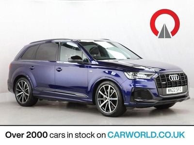 Blue Used 2022 Audi Q7 Black Edition SUV | £36,012 (Good price)