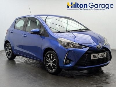 Blue Used 2018 Toyota Yaris Hatchback | £7,750 (Fair price)