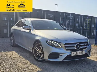 Used Mercedes E220 AMG line 194 HP (142 kW) 2016 Silver Sedan