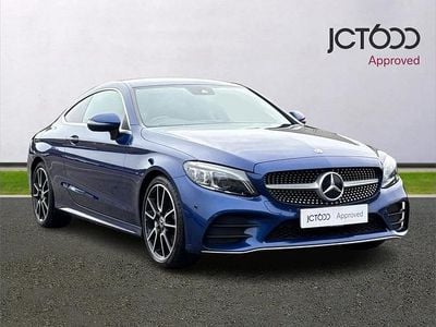 Blue Used 2019 Mercedes C300 AMG Line Premium Coupe | £21,159 (Fair price)