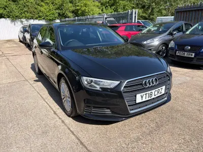 Used Audi A3 Sportback 150 HP (110 kW) 2018 Black Hatchback