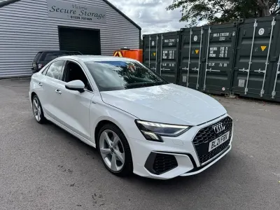Usado Audi A3 S-Line 116 HP (85 kW) 2021 Branco Sedan
