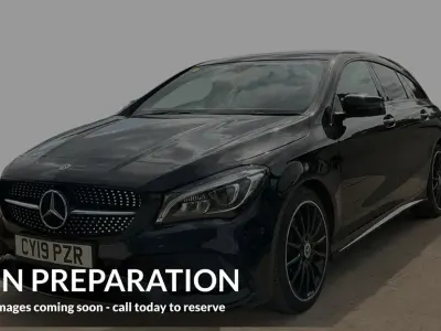 Used Mercedes CLA220 AMG line 170 HP (125 kW) 2019 Black Coupe