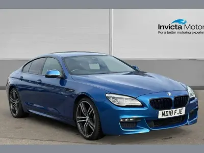 Begagnad BMW 640 M Sport 313 HK (230 kW) 2018 Blå Sportkupé