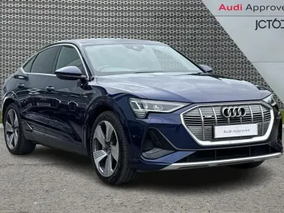 Used Audi e-tron S-Line 300 kW (408 HP) 2020 Blue SUV