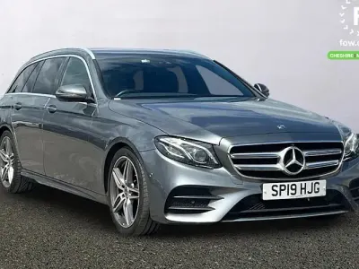 Used Mercedes E220 AMG line 194 HP (142 kW) 2019 Grey Estate