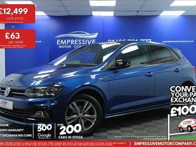 Used VW Polo R-line 95 HP (69 kW) 2019 Blue Hatchback