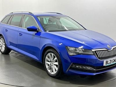 Blue Used 2021 Skoda Superb SE Technology Estate | £12,601 (Fair price)