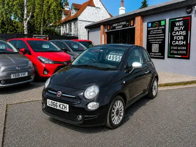 Used Fiat 500 Pop Star 69 HP (50 kW) 2016 Black Hatchback